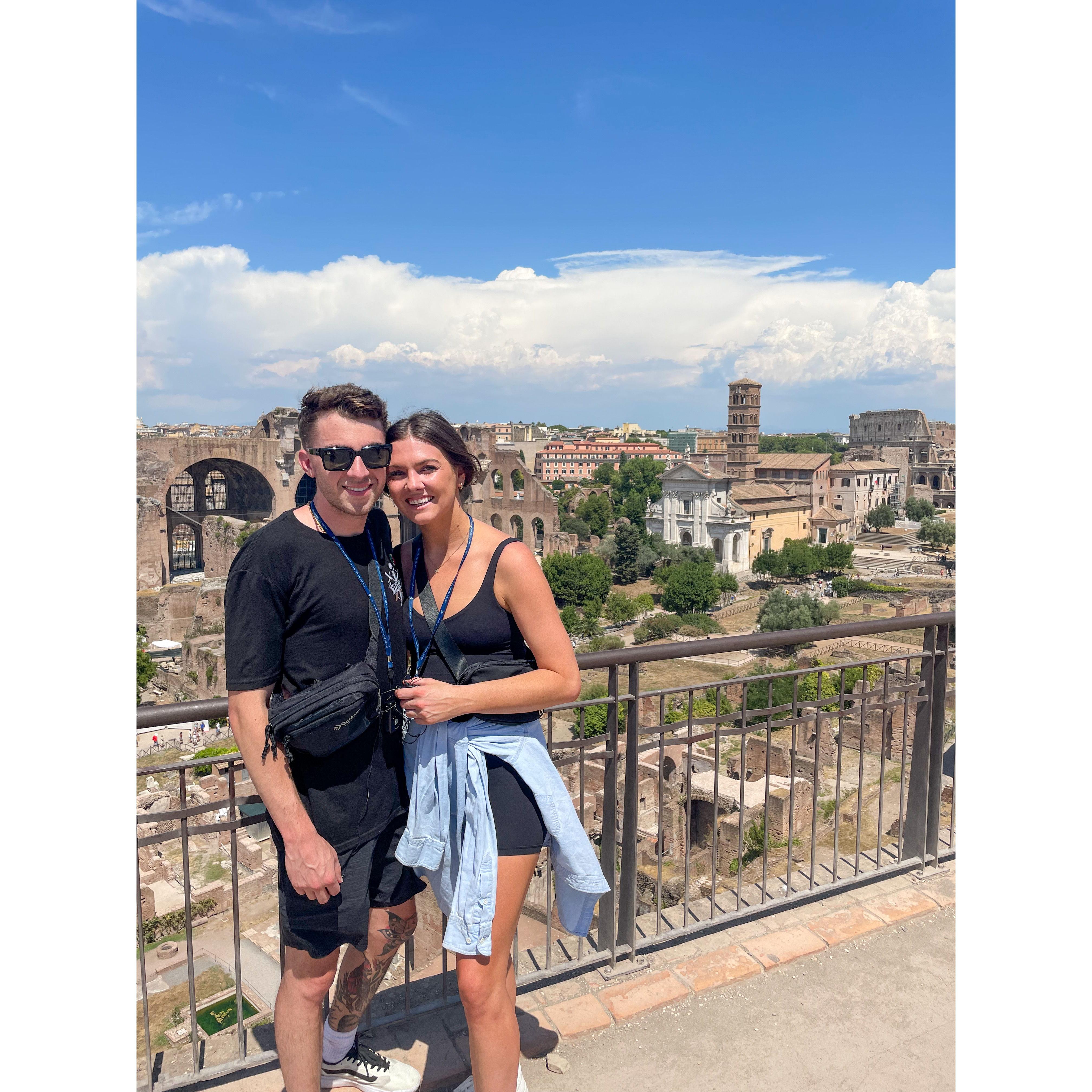 The ruins in Rome