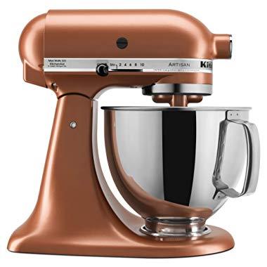 KitchenAid KSM150PSCE Artisan Stand Mixers, 5 quart, Copper Pearl