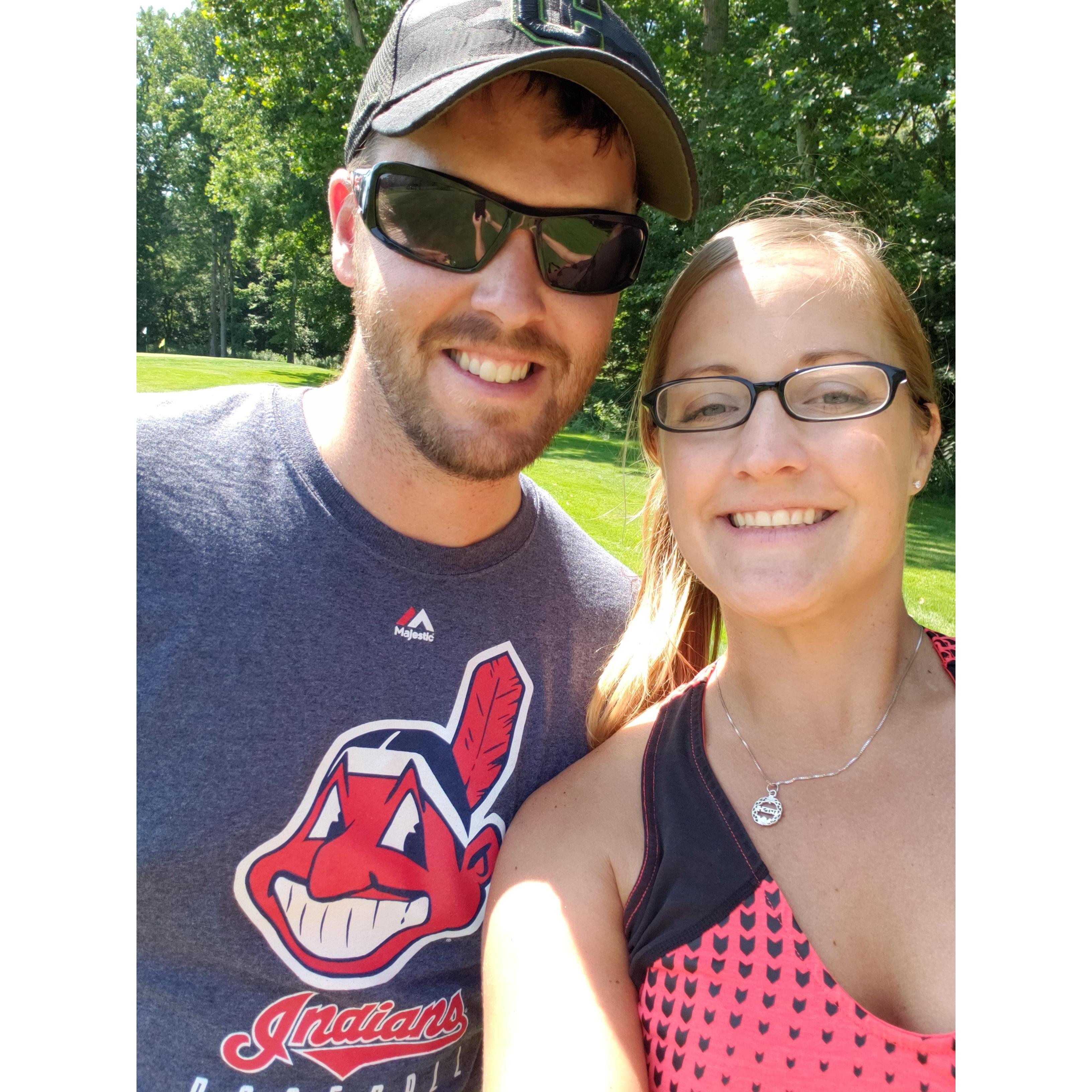 Foot golf at Mastik Woods.