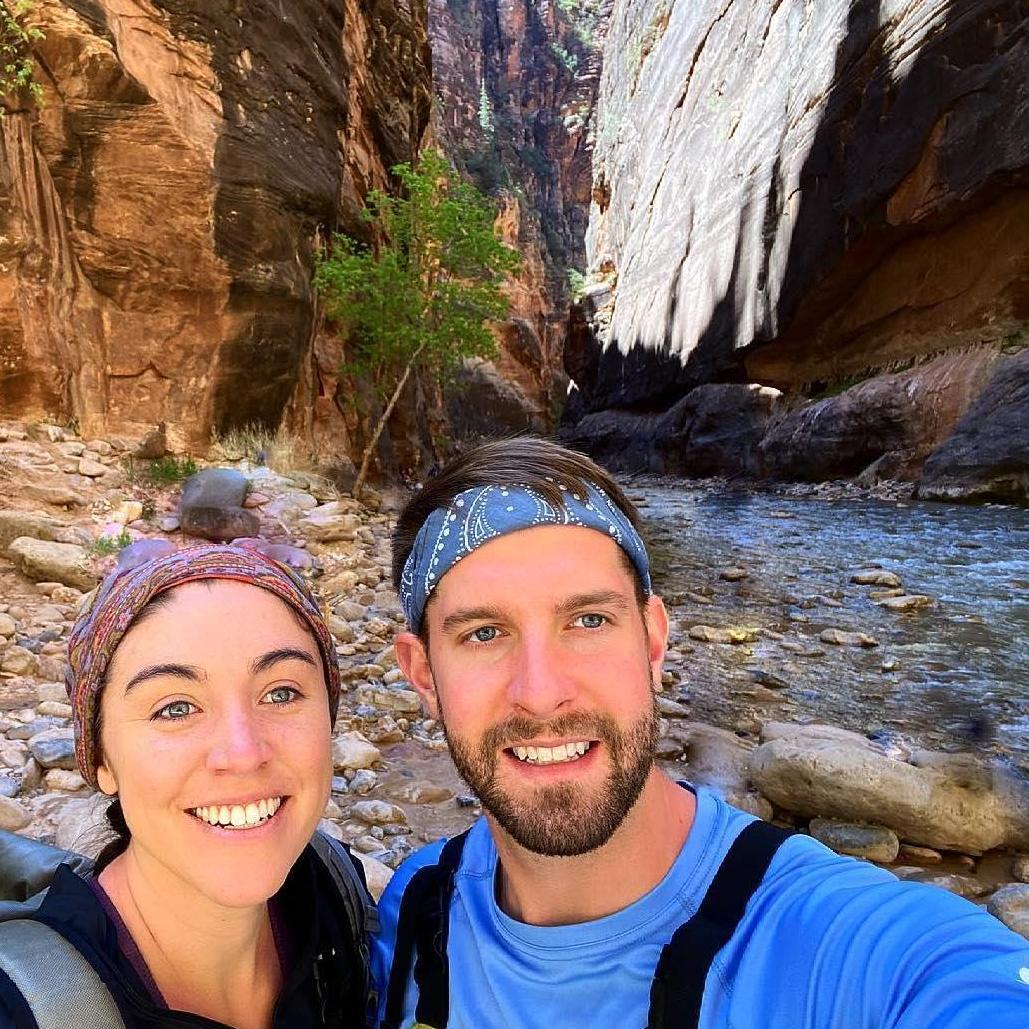 Hiking in Zion National Park, May 2021