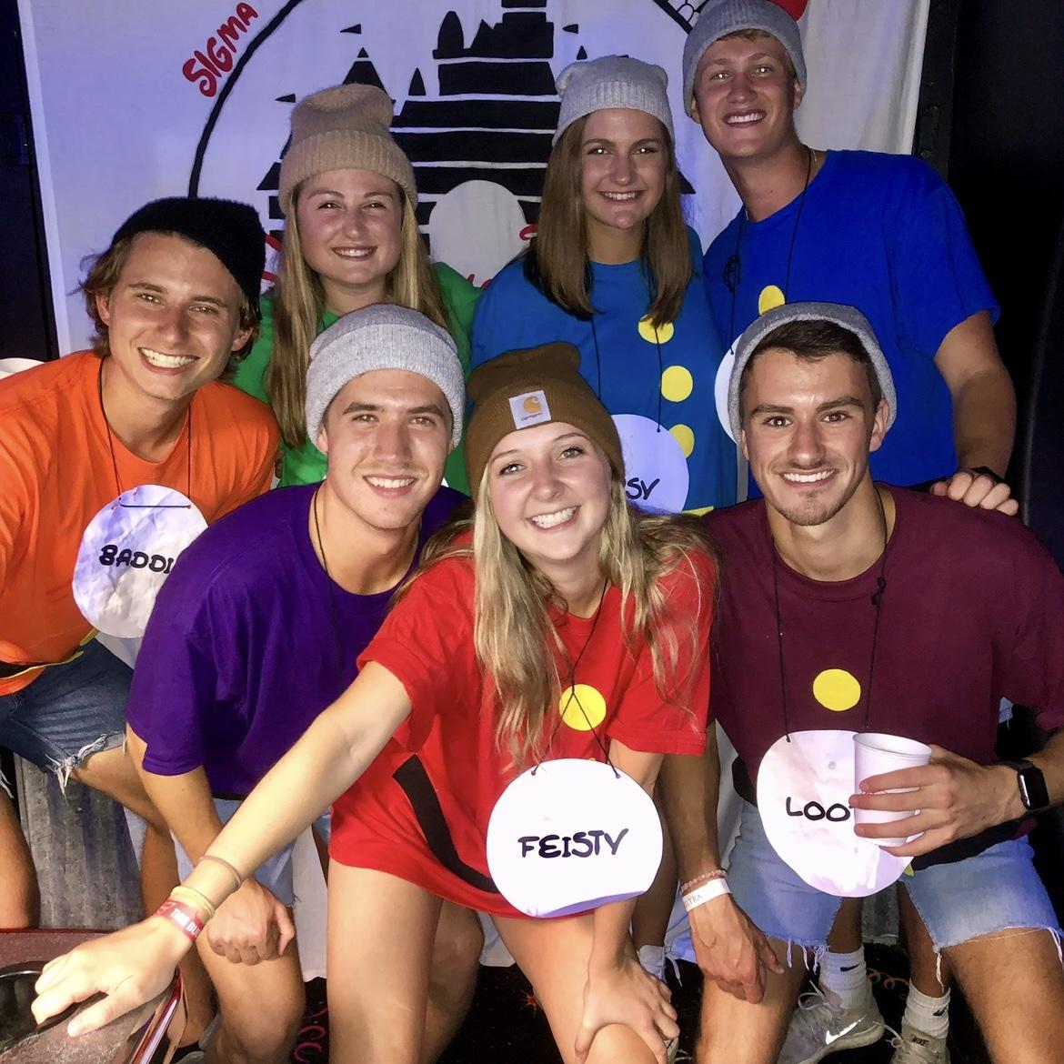 9/27/19 Tri Sigma Disney Date Party - seven dwarves