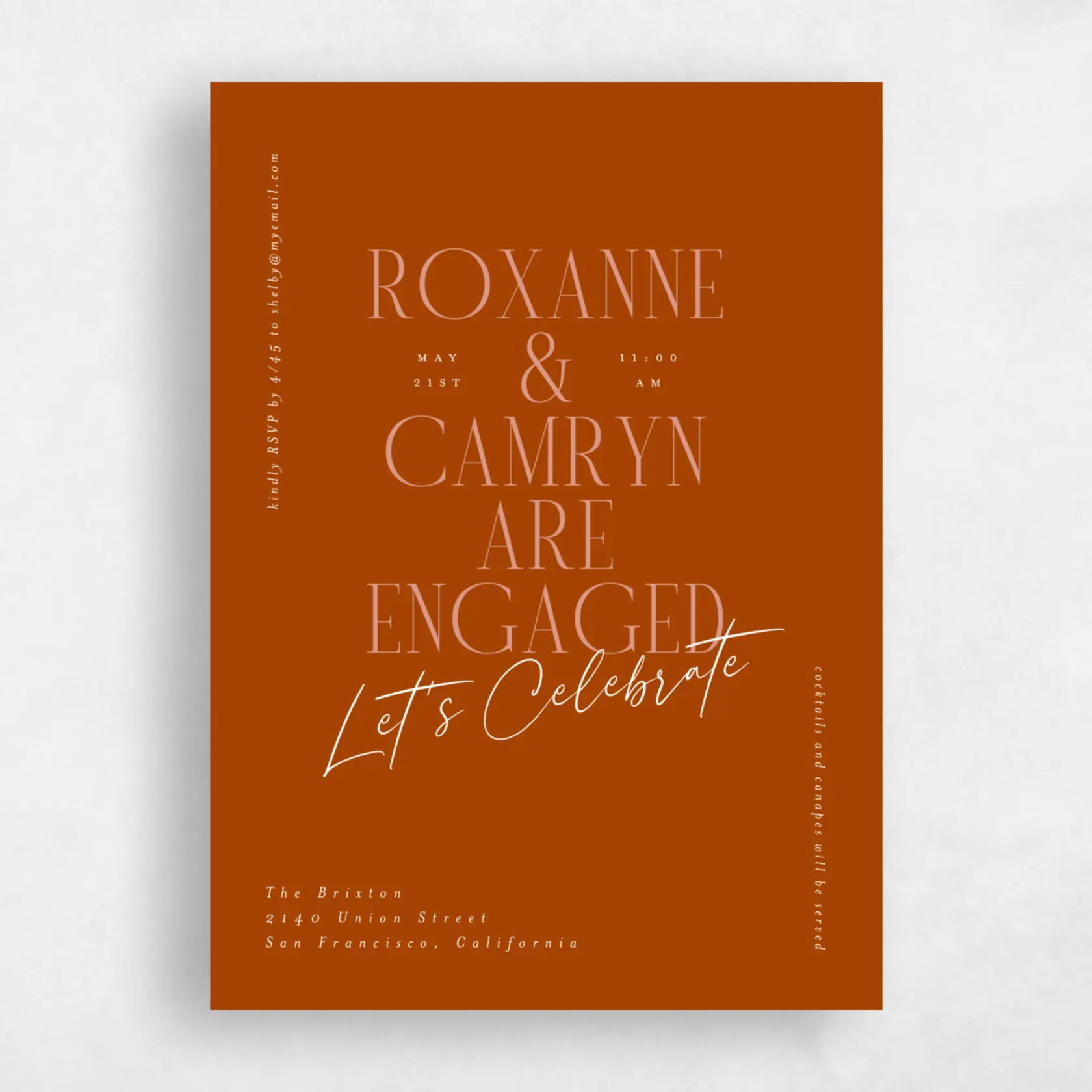 Wedding Shower Invitation - Kosrae Portrait preview