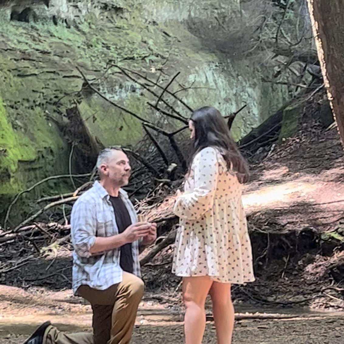 Proposal at Hocking Hills