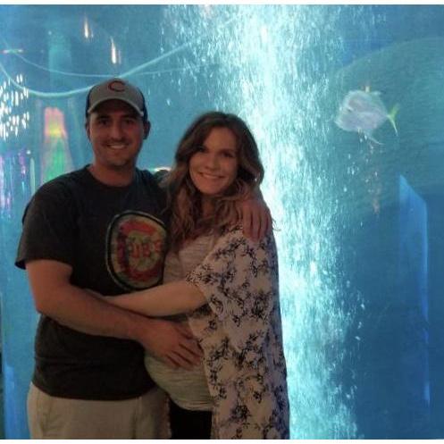 Enjoying one last getaway before baby Eleanor arrived.