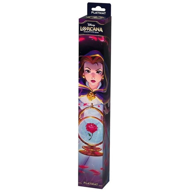 Ravensburger Disney Lorcana TCG Playmat Featuring Belle – Accomplished Mystic by Nicholas Kole | Protects Cards | Versatile Game, Desk, or Mouse Pad | Durable Non-Slip Surface | Suitable for Ages 8+
