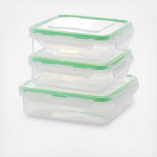 Al Dente Plastic 6-Piece Storage Container Set