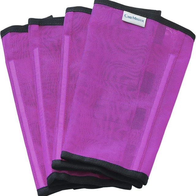CareMaster Fine Mesh Fly Boots Loose Fitting & Non-Slip Horse Fly Leggings No More Horsefly Nuisance Greatly Reduce Stomping Breathable with Natural Air Flow (Set of 4)