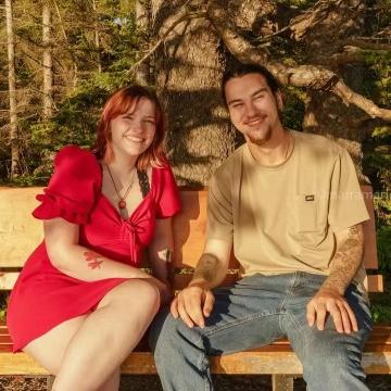 Our first date where we got along oddly well from the start.
