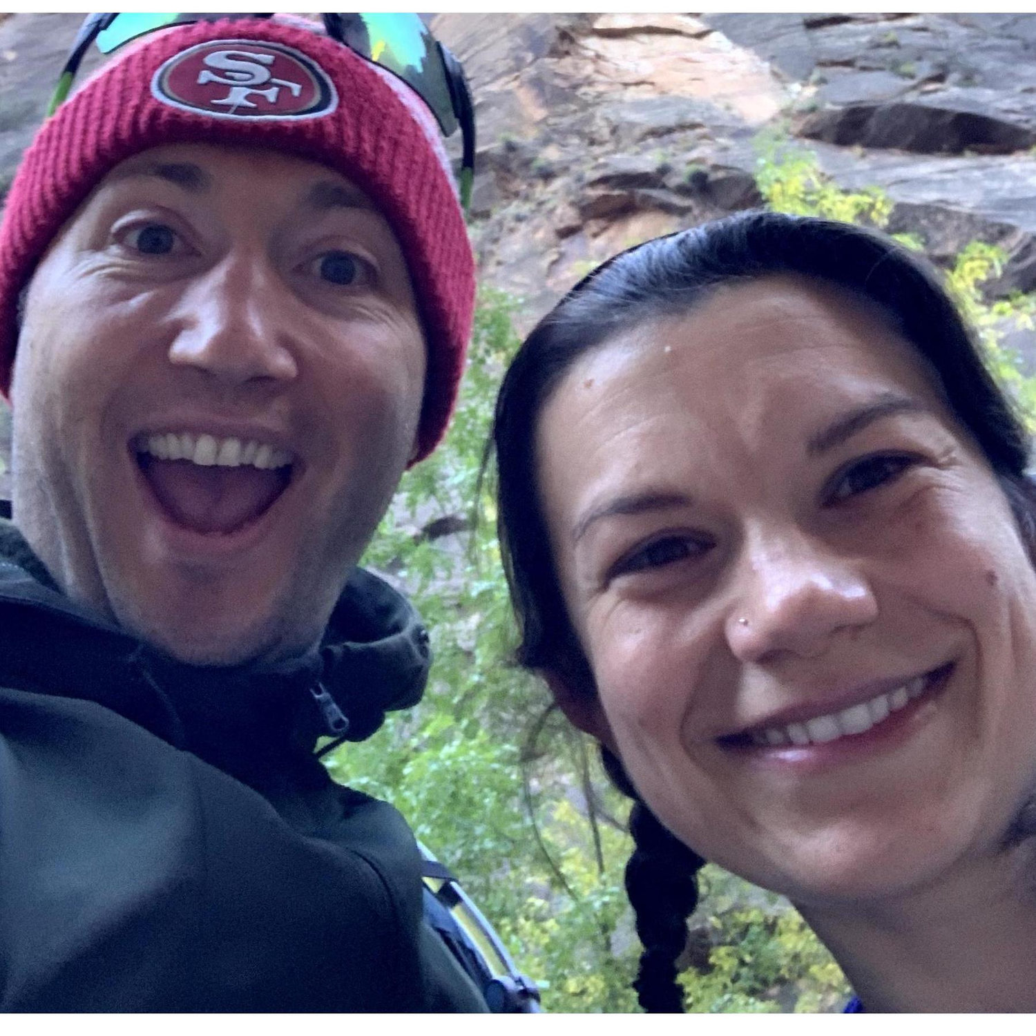 Moments before the proposal! She had no idea.