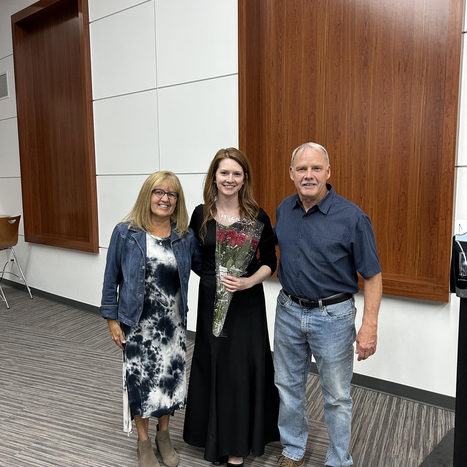 With Brad's parents after the concert
