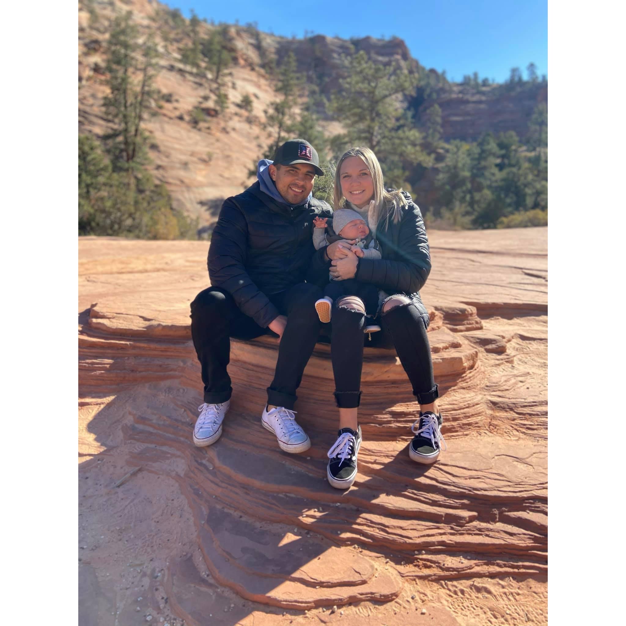 Case's first trip to Zion National Park!