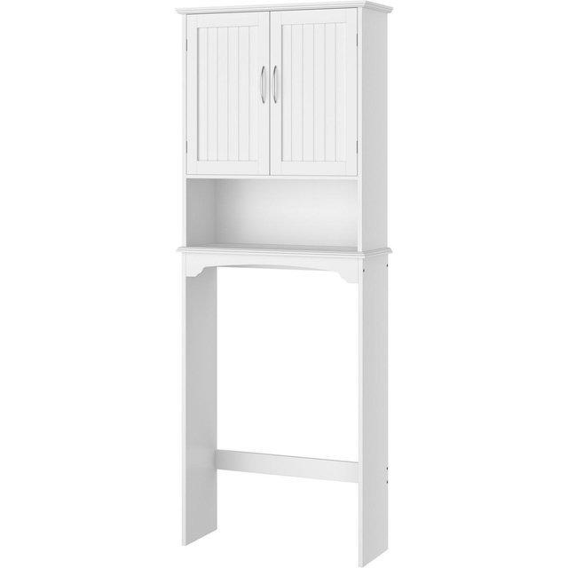 Yaheetech Over-the-Toilet Bathroom Cabinet with Adjustable Shelf, White