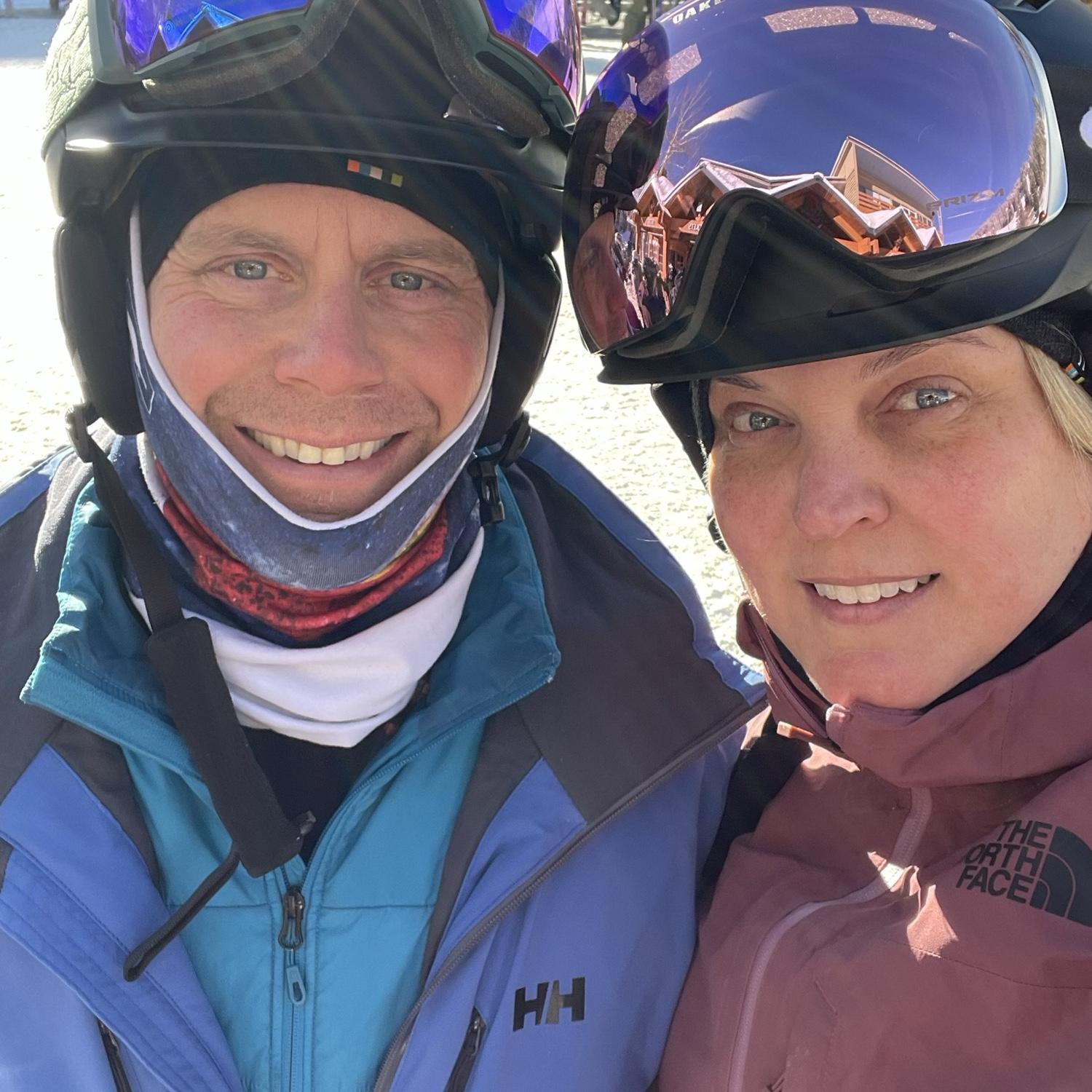 Skiing together in Colorado!