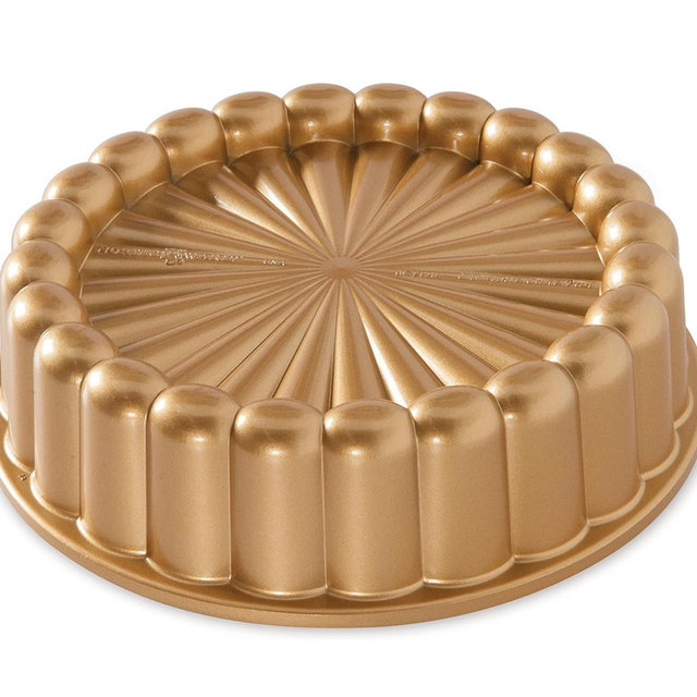 Nordic Ware Charlotte Cake Pan, 6-Cup/1.4 Liters, Toffee