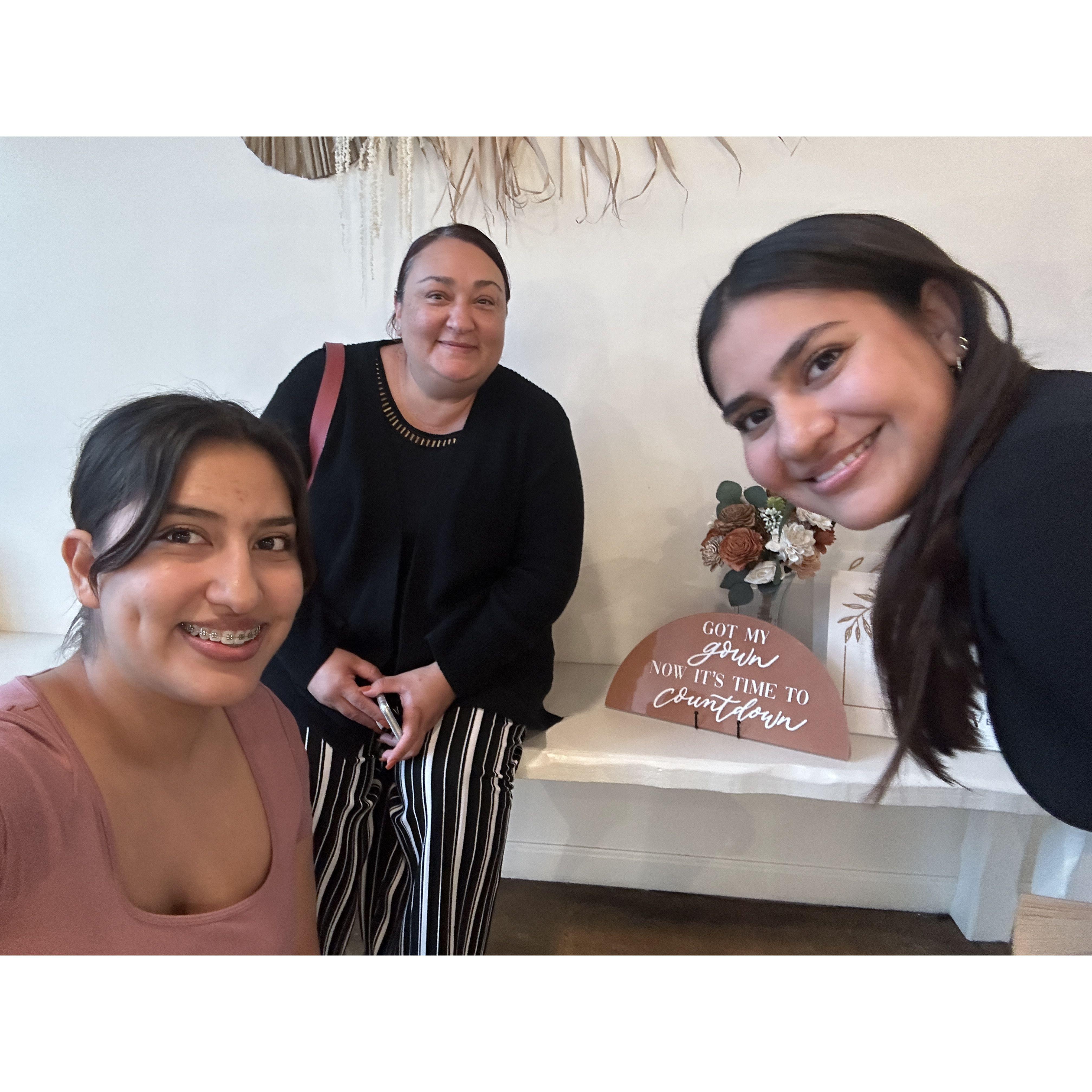 The day we bought my wedding dress!