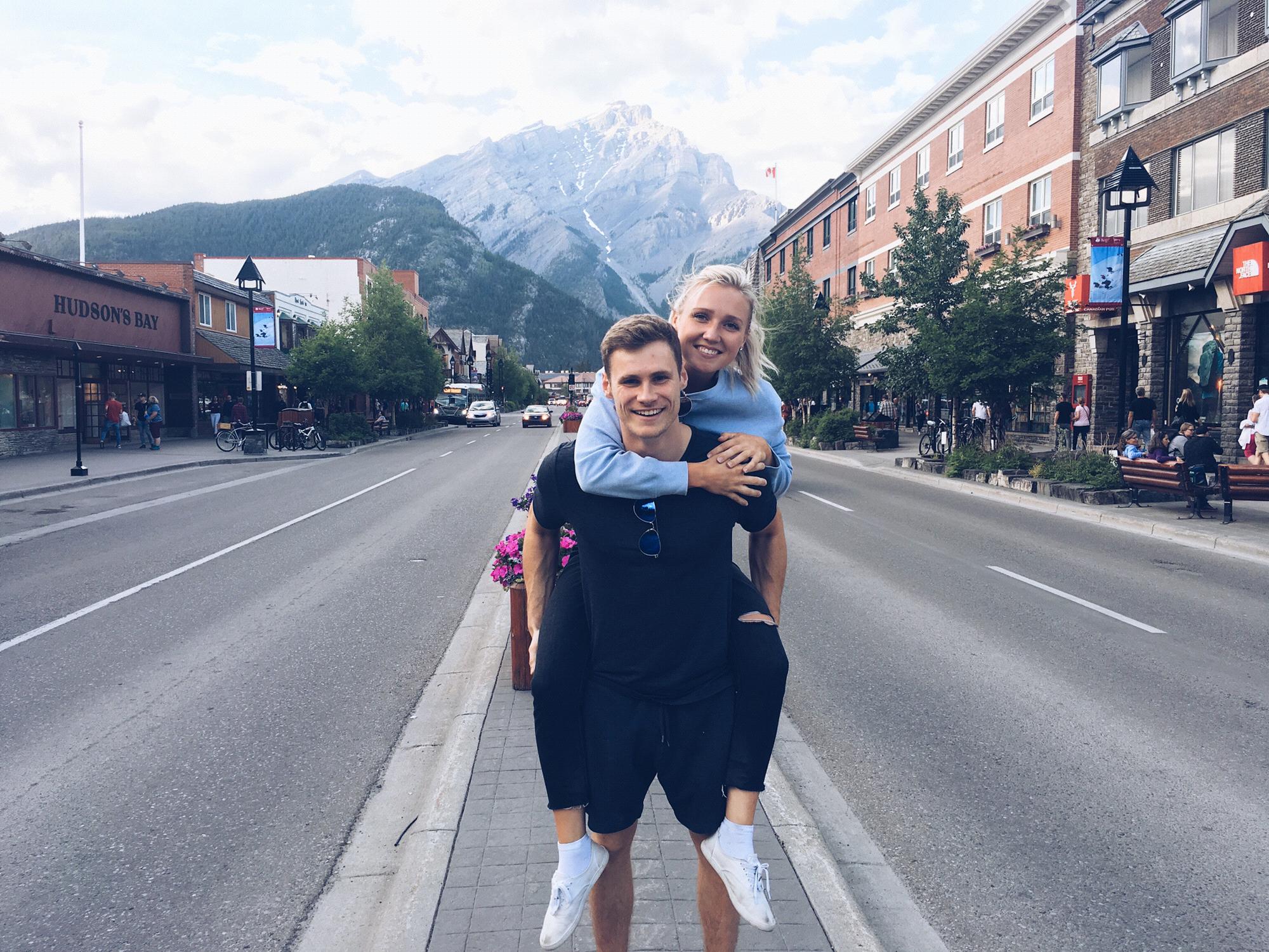 Banff Village in the Canadian Rocky Mountains