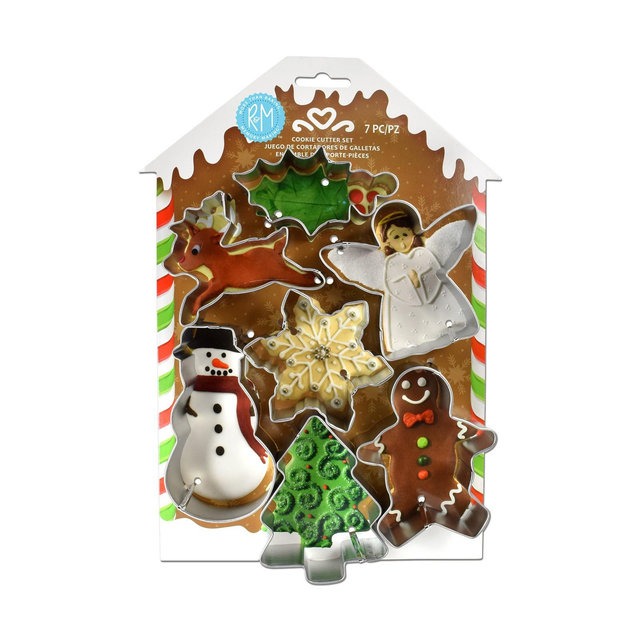 R&M International 7 Piece Christmas Cookie Cutter Set
