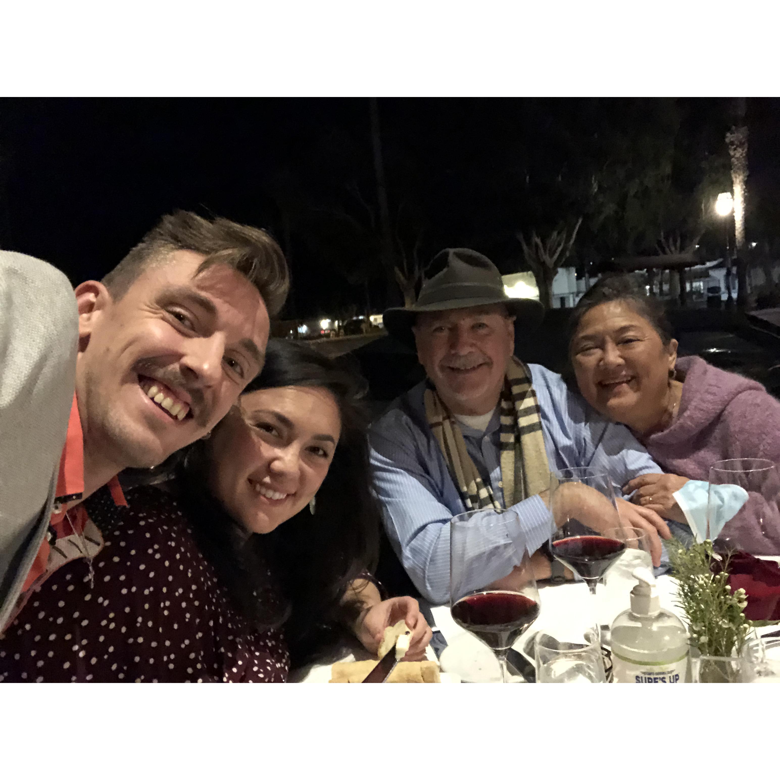Finally back home with Mom and Dad, celebrating Birthday's and Family time.