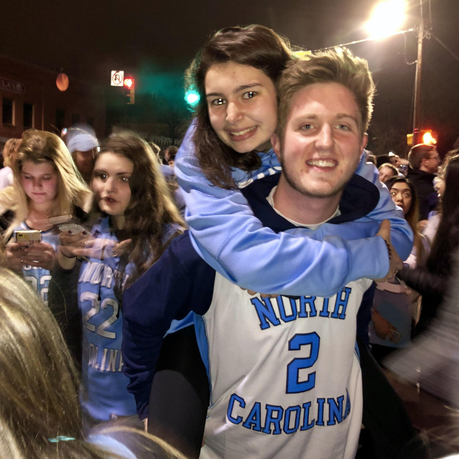 Our first time rushing Franklin St. together