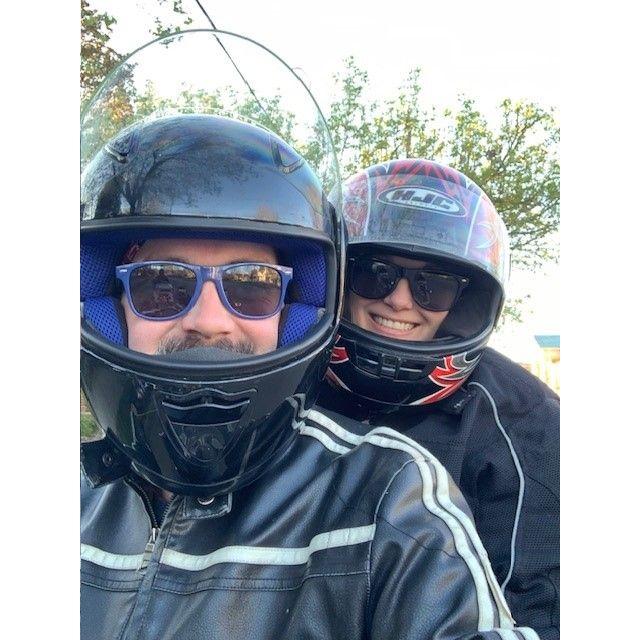 First motorcycle ride.