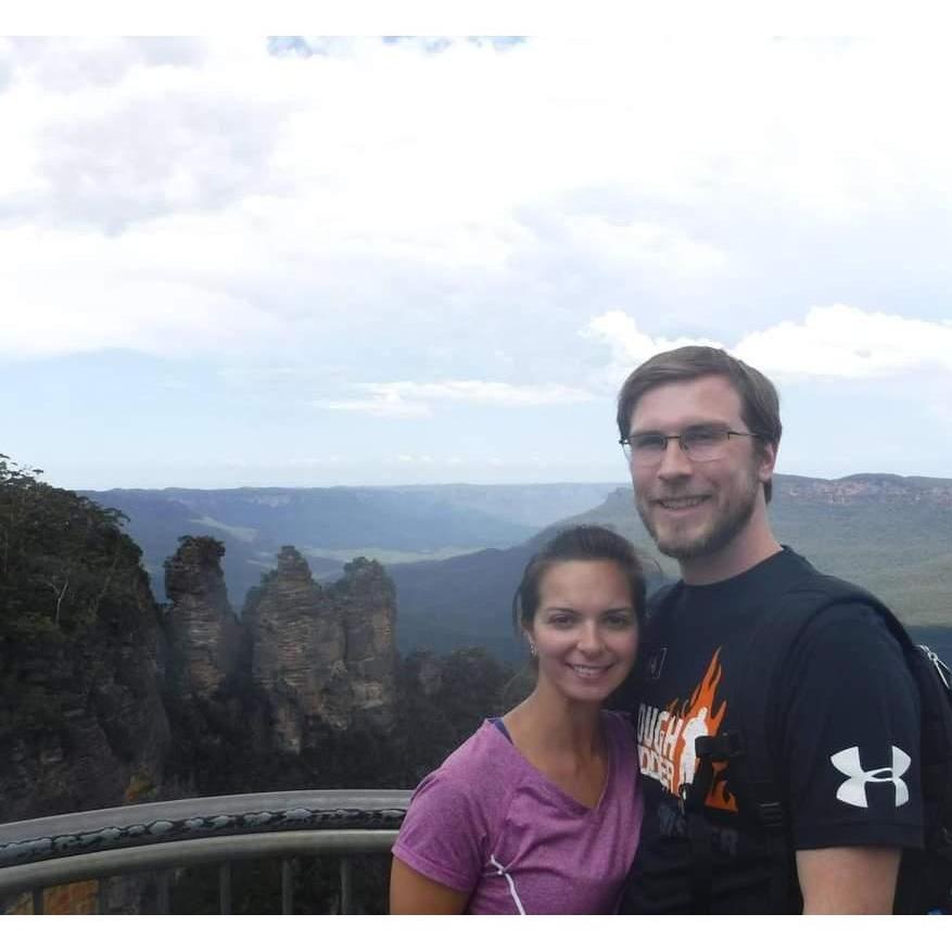 Checking out The Three Sisters in the Blue Mountains Australia (Jan 2018)