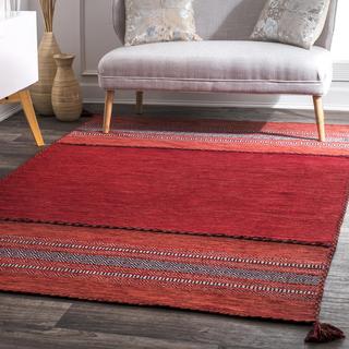 Deetta Banded Tassel Rug