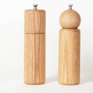 Oak Salt & Pepper Mills by De JONG & Co