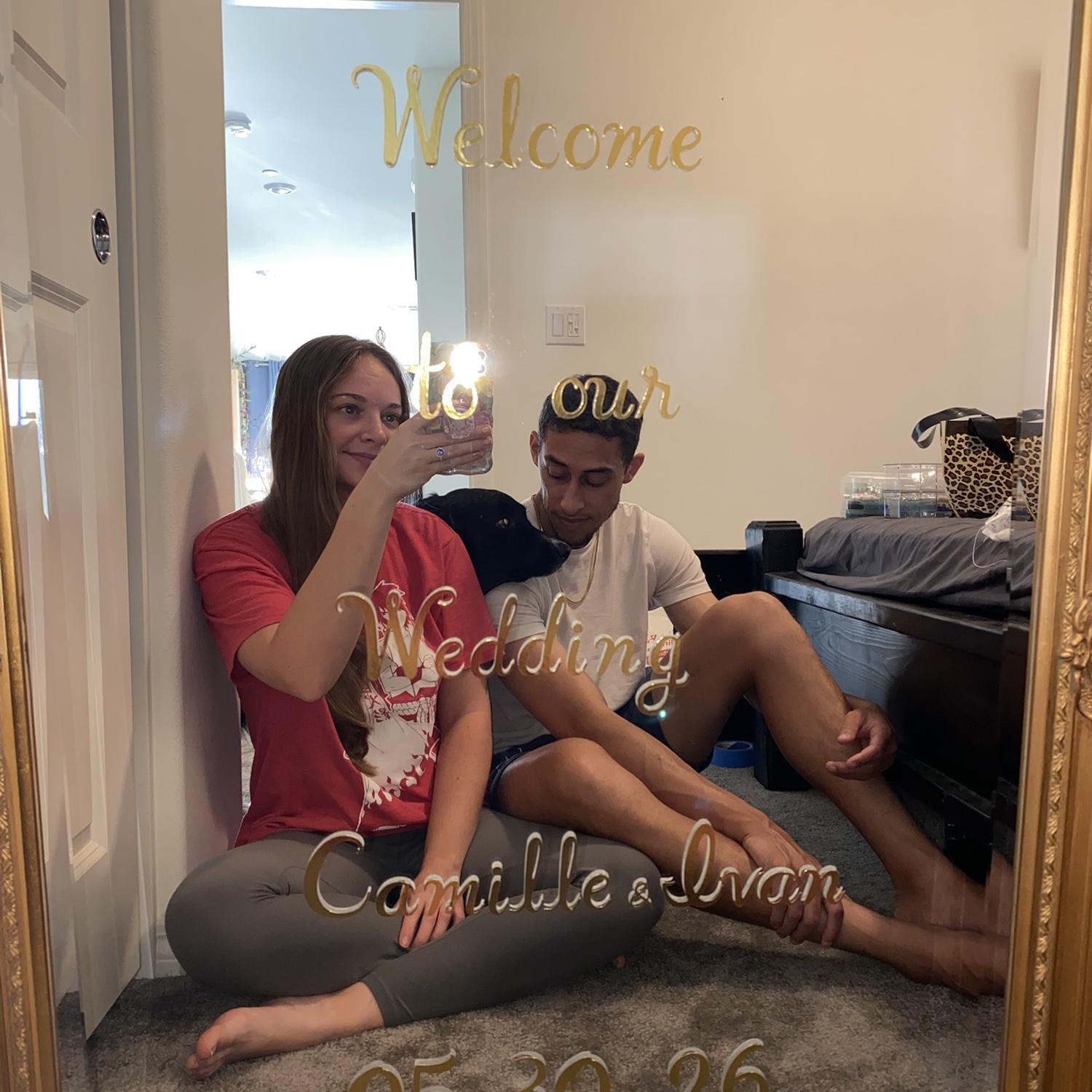 Making our wedding welcome sign
