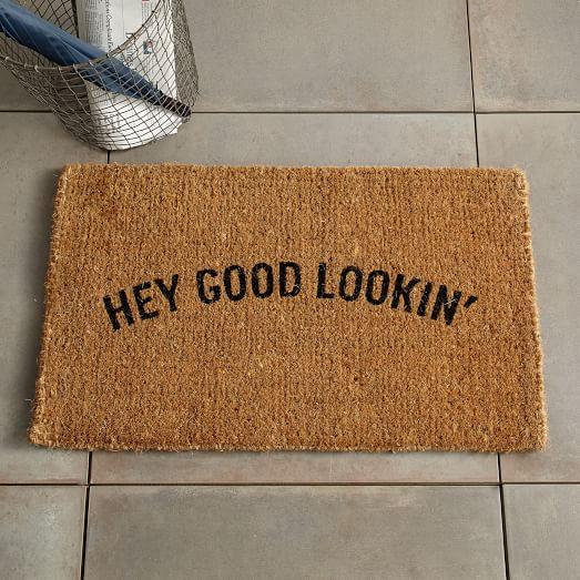 Hey Good Lookin' Coir Doormat