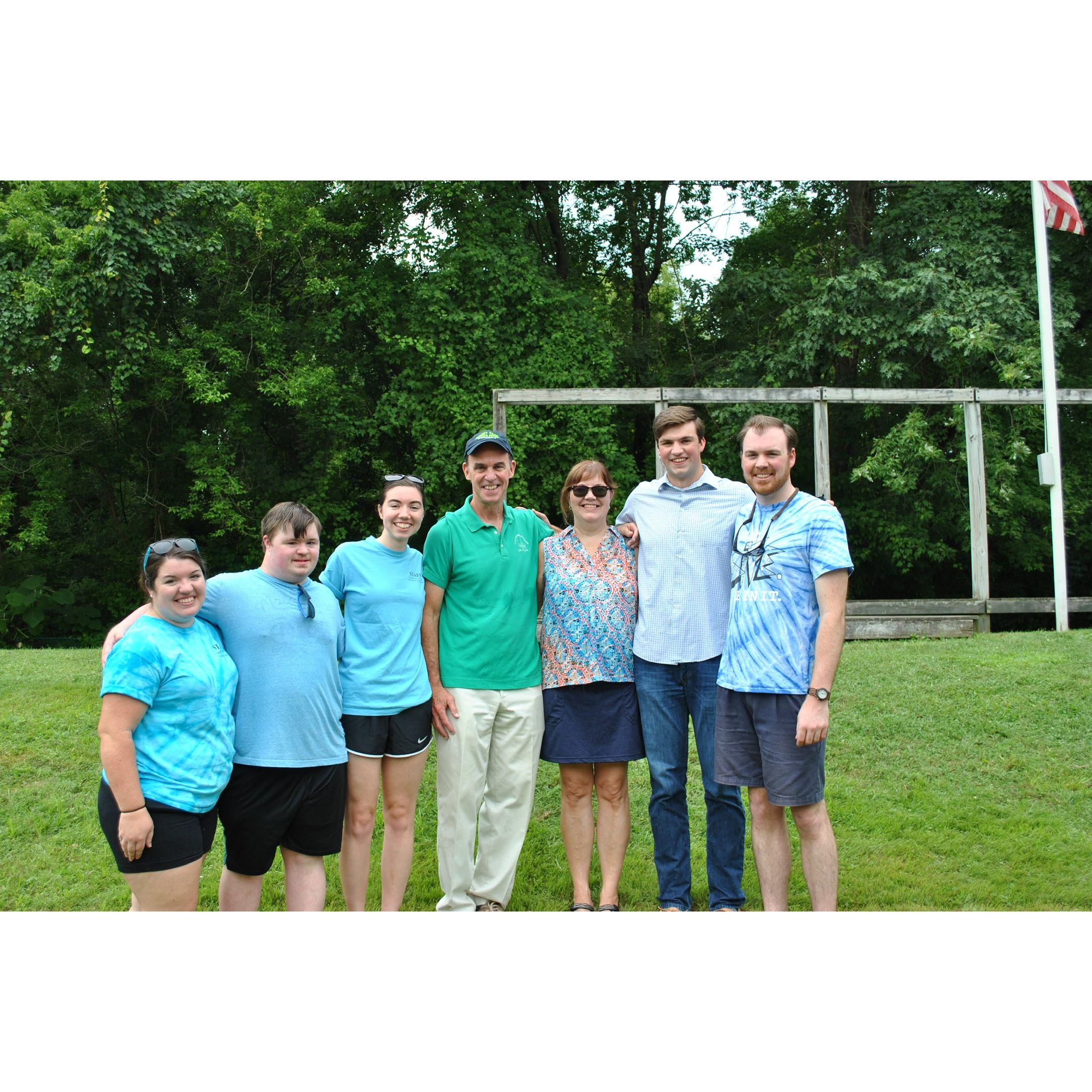 Chris and his family.