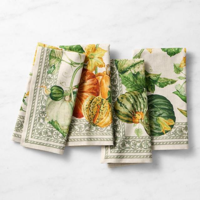 Garden Pumpkin Napkins, Set of 4