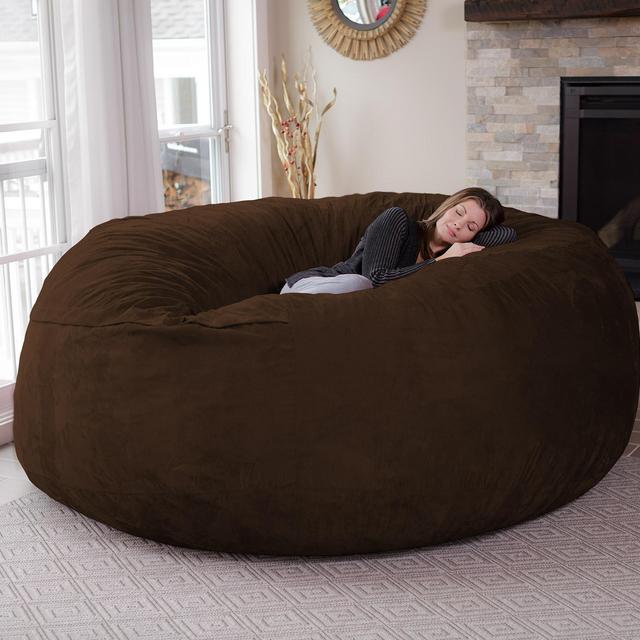 Chill Sack Huge 8 ft Bean Bag, Multiple Colors/Fabrics