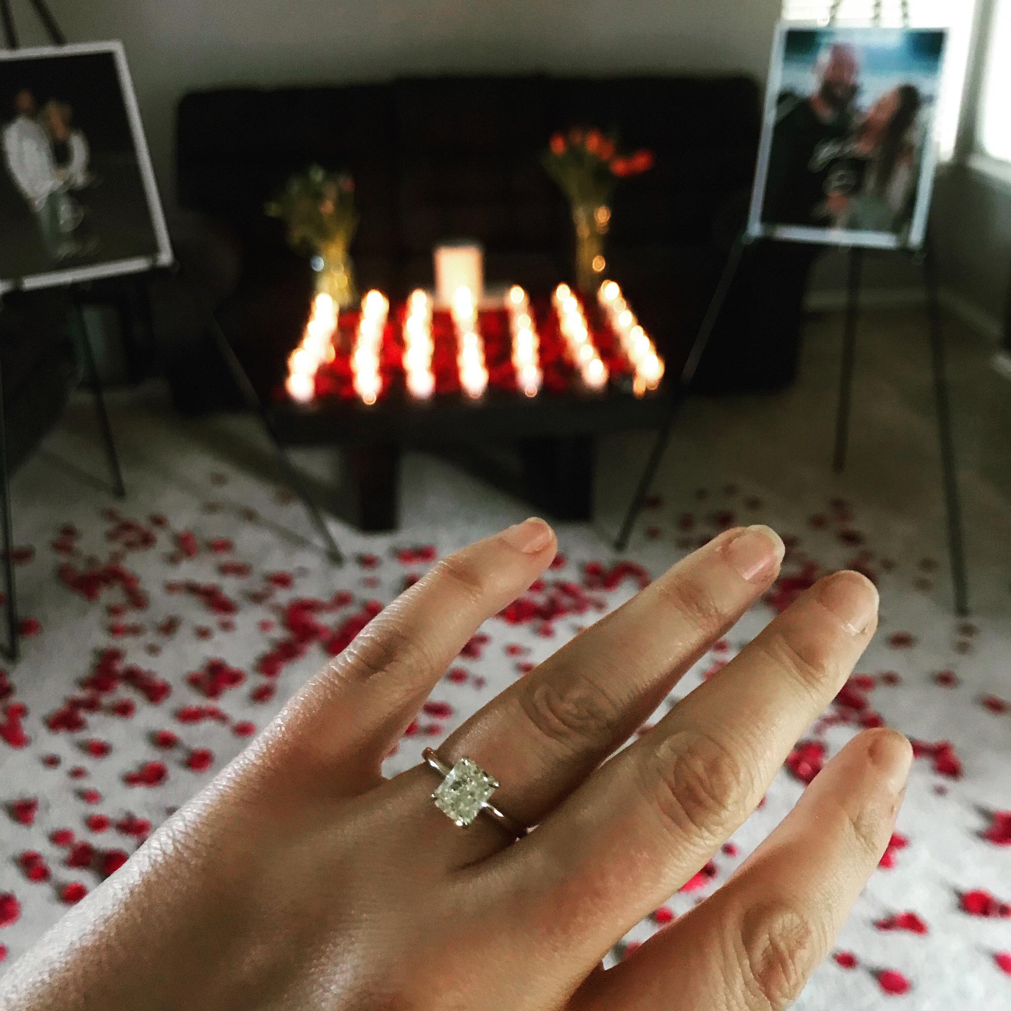 When Casey proposed, April 25, 2019