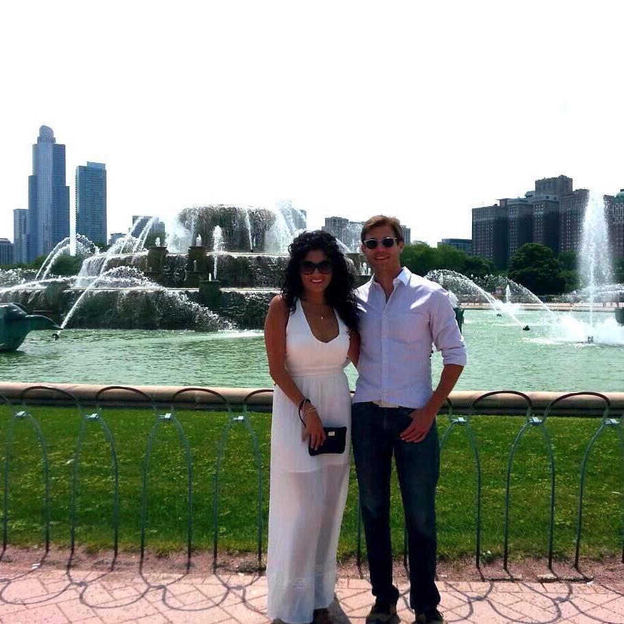 Another Chicago picture, but in front of Buckingham Fountain. When I see the fountain, it always reminds of the Married with Children TV show intro and the Frank Sinatra song "Love and Marriage".