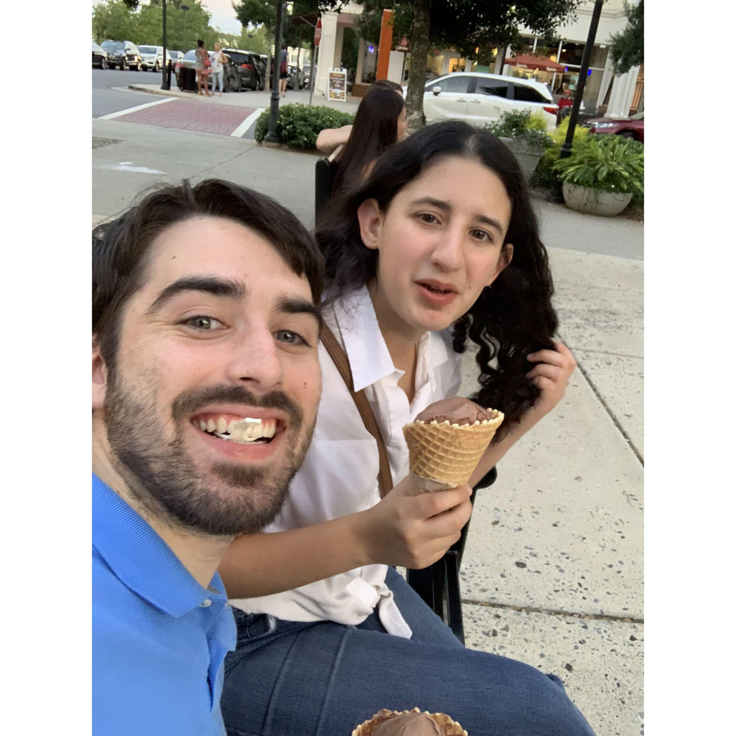 Eating icecream in Birkdale🍦