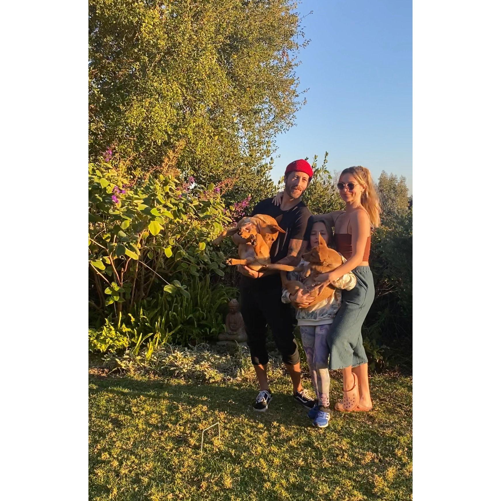 Our first family portrait of all 5 of us, taken at the house where we met on a self timer on a perfect Sunday