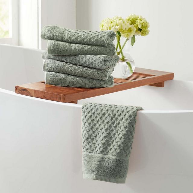 Cotton Quick-Dry Diamond Textured Bath Towel - Great Bay Home