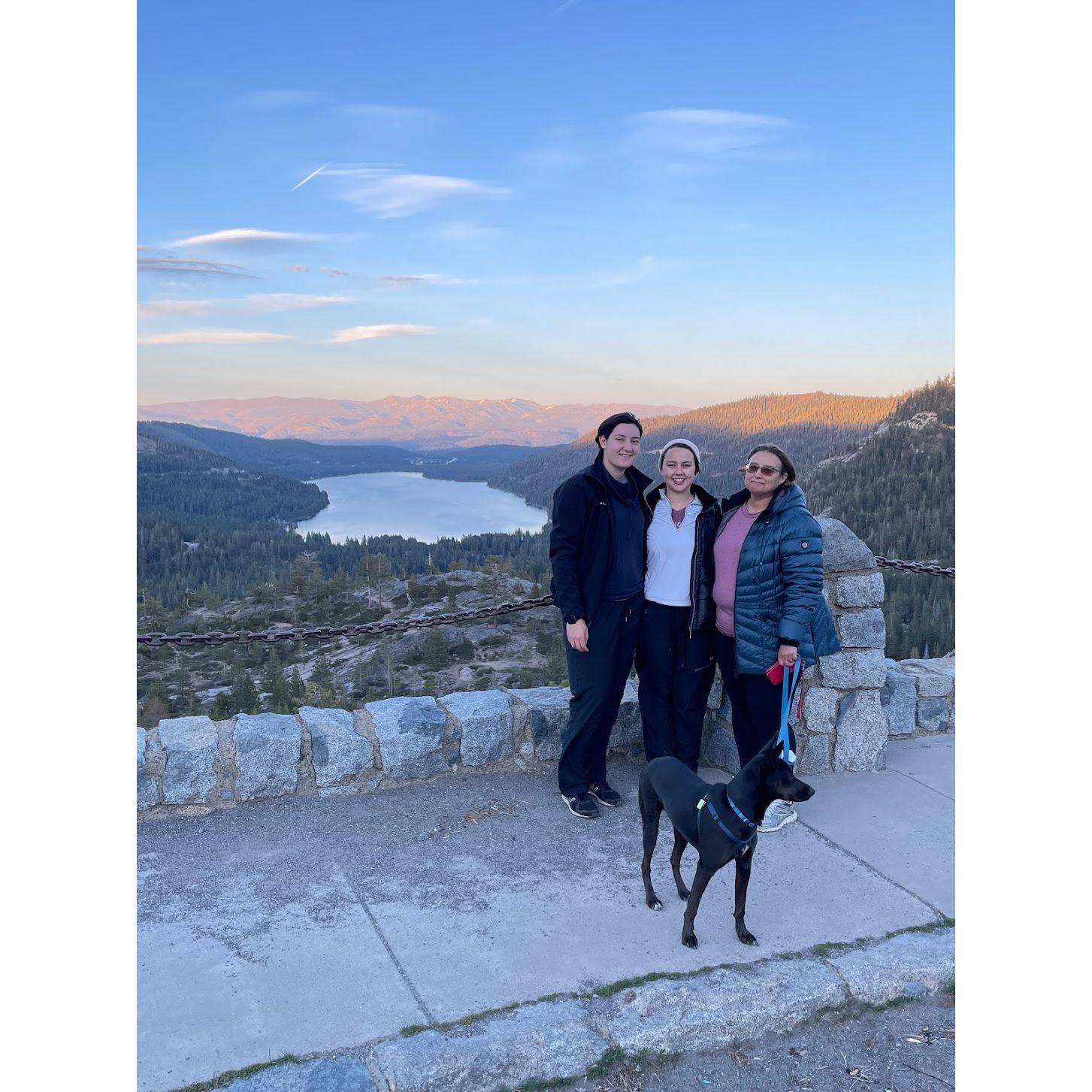 Exploring Truckee, CA where we hiked a bunch and Scotty met his first snow.