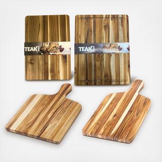 Edge Grain Marine 4-Piece Cutting Board Set