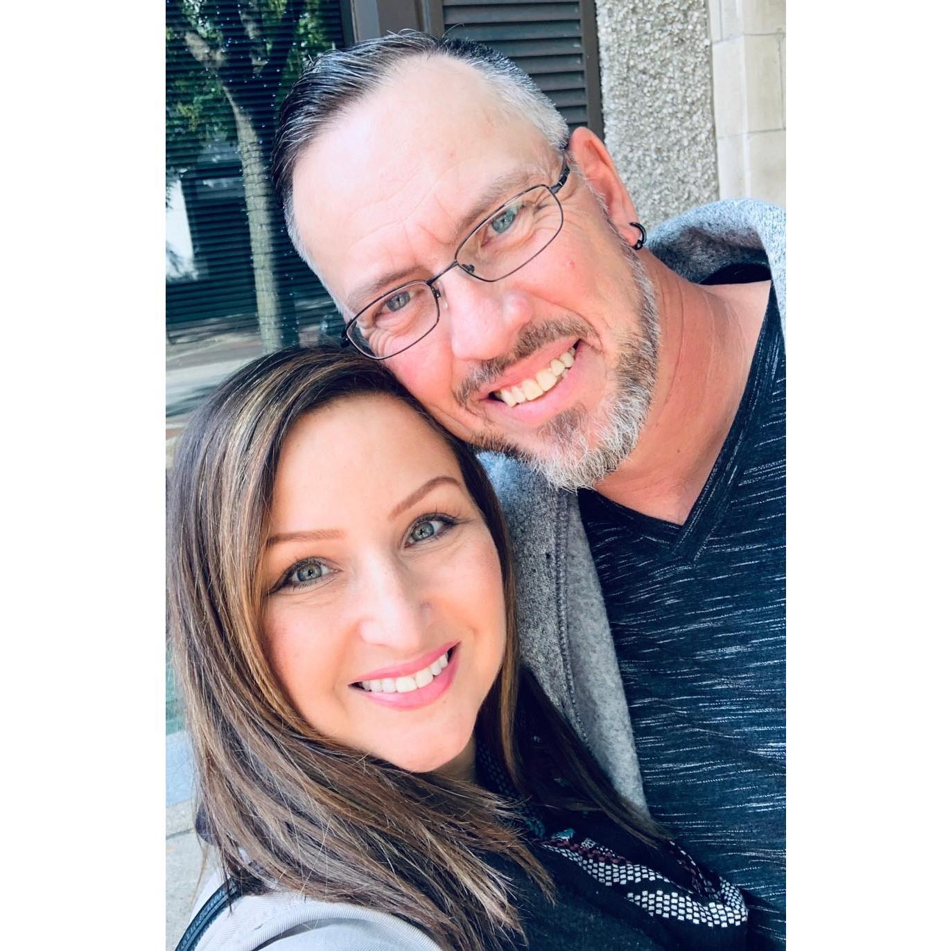 After hand making our signature-scented candle together, we snapped this selfie:)