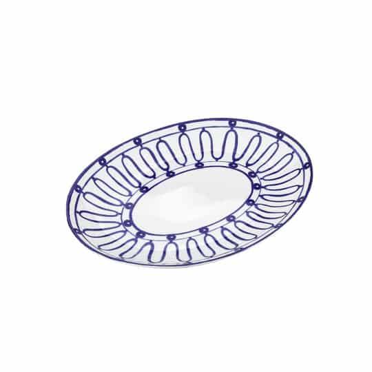 Kyma Blue on White Serving Platter