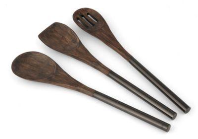 Thirstystone - CLOSEOUT!  Set of 3 Wood Utensils with Metal Handles