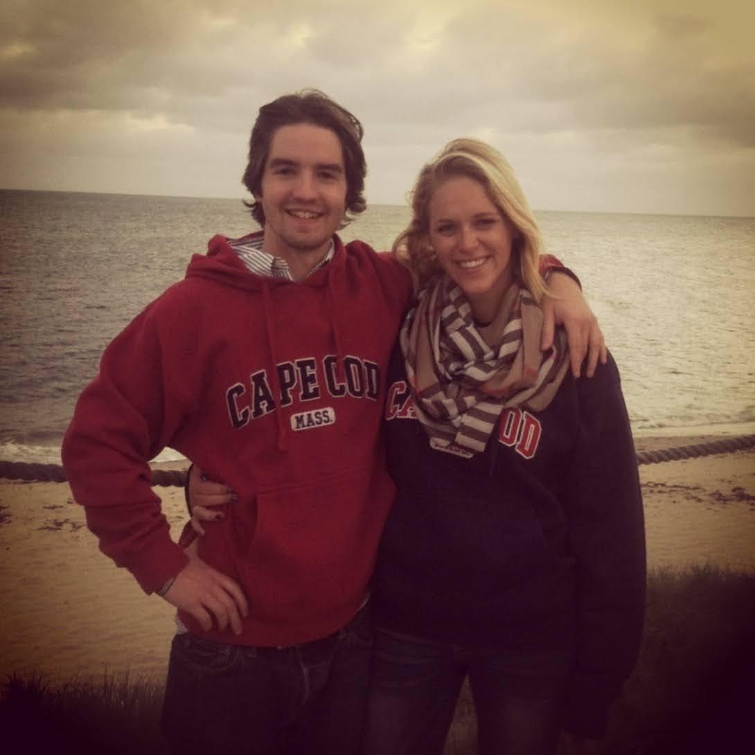 OCT. 2013 - Meredith's first trip to Dennisport and meeting Dan's family. Had to get matching Cuffy's Sweatshirts of course.