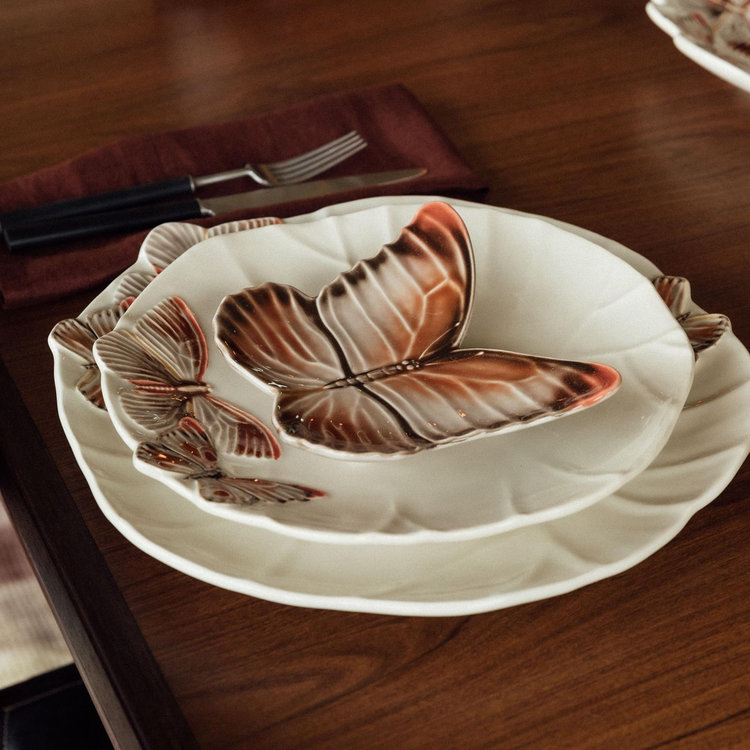 Bordallo Pinheiro, Cloudy Butterflies By Claudia Schiffer Dessert