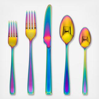 Logan Rainbow Mirror 20-Piece Flatware Set, Service for 4