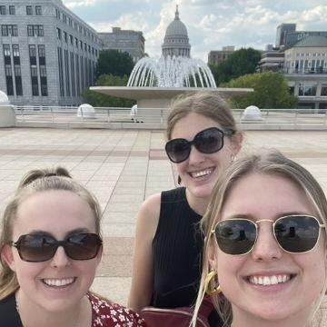 Tierney, Morgan, and Renee in Madison