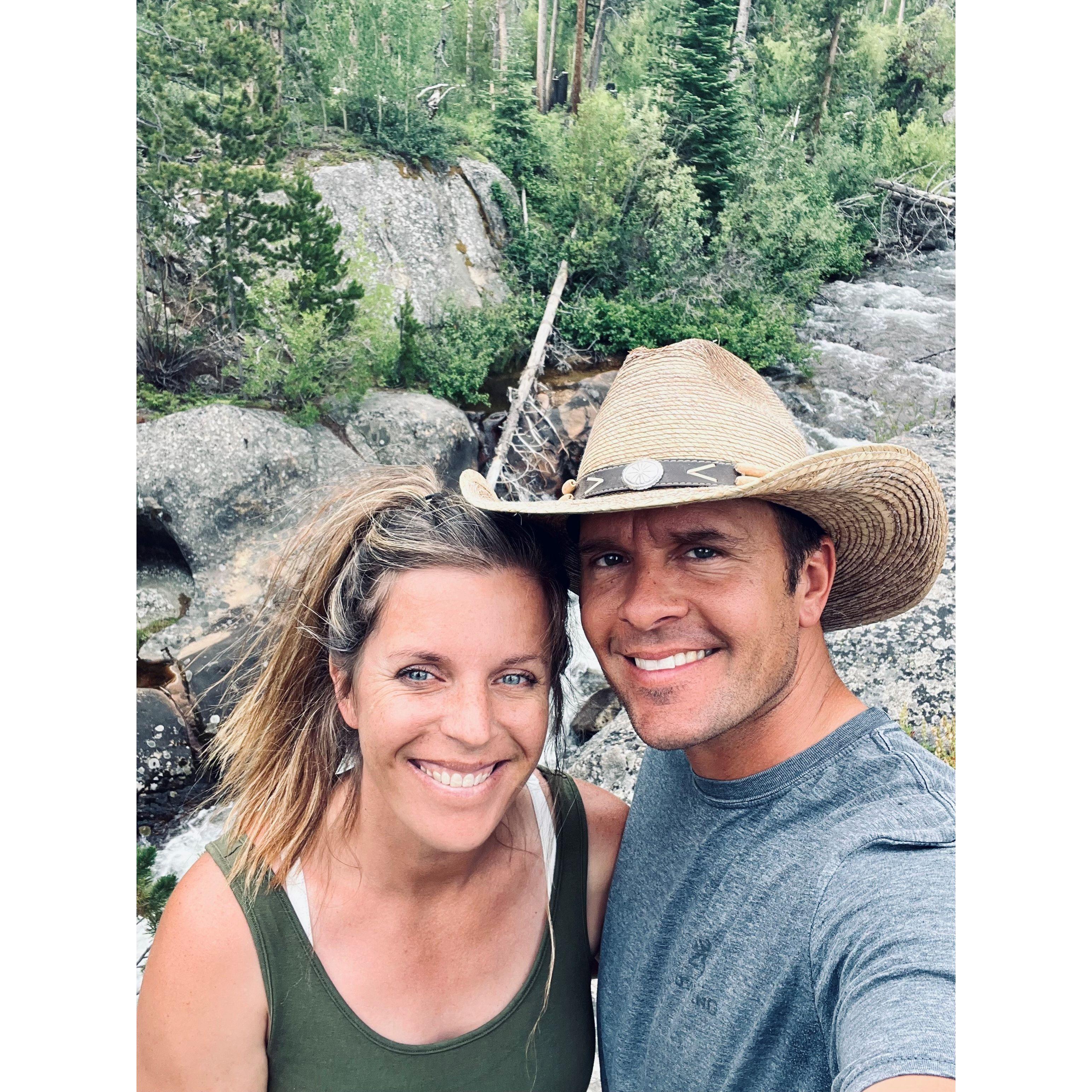 Birch Creek - close to where I grew up. We took the kids up to explore. Birch Creek Falls behind us.