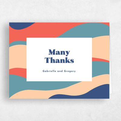 Blue Summer Wedding Thank You - Laula Landscape