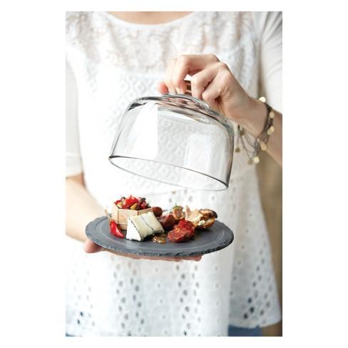 Anchor Hocking Slate Serving Platter - Black