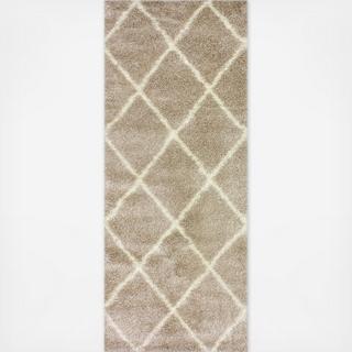 Trellis Shag Runner